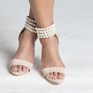 Pearl Ankle Sandal Heel